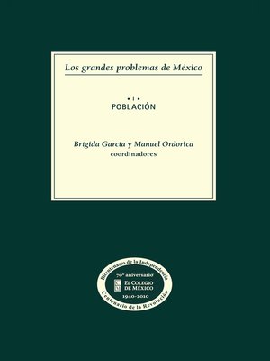 cover image of Los grandes problemas de México. Población. T-I